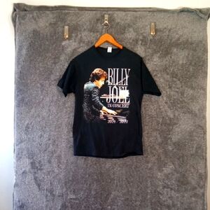 Billy Joel Black Concert Graphic Tee 2021/22 Womens Medium